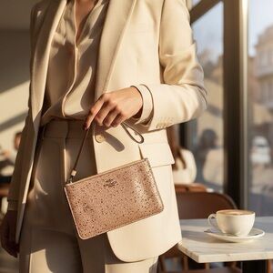 Coach Star Glitter Wristlet/Clutch